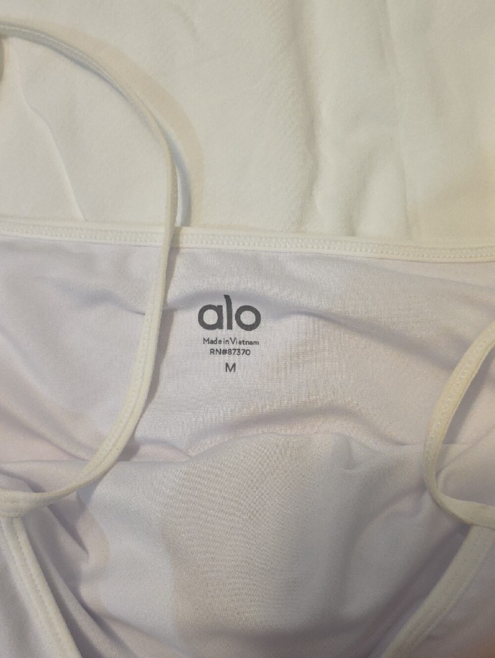 ALO Yoga White Strappy Crop Tank - Picture 3 of 3